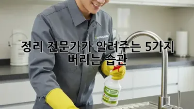 정리 전문가가 알려주는 5가지 버리는 습관