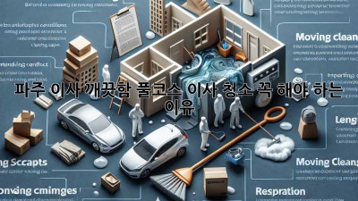 ✨ 파주 이사, 깨끗함 풀코스! 이사 청소 꼭 해야 하는 이유 🏡